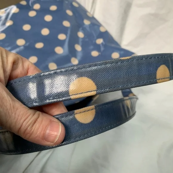Cath Kidston Blue Polka Dot Tote Bag - Picture 9 of 9